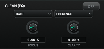 Clean EQ controls