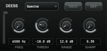 DeEss controls