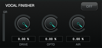 Vocal Finisher controls